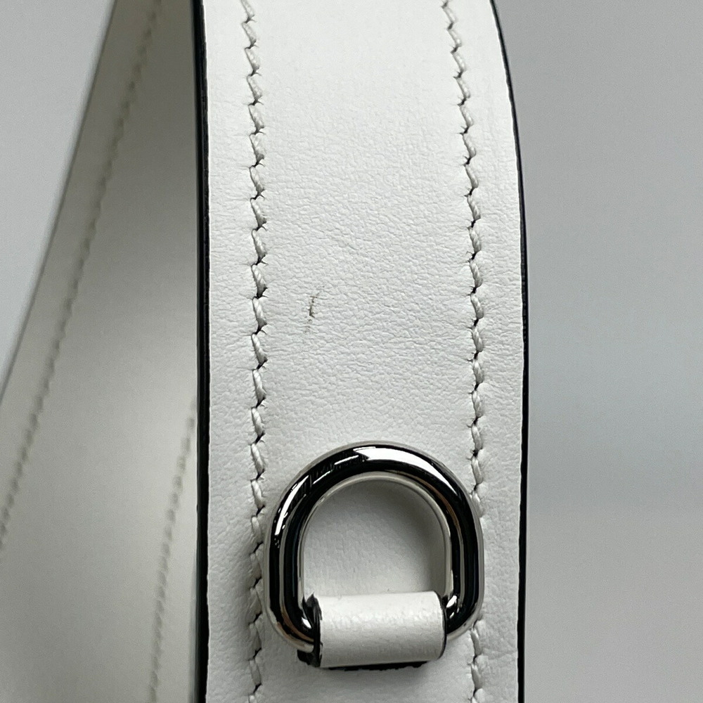 Prada Logo Shoulder Bag Leather White - Picture 6 of 7